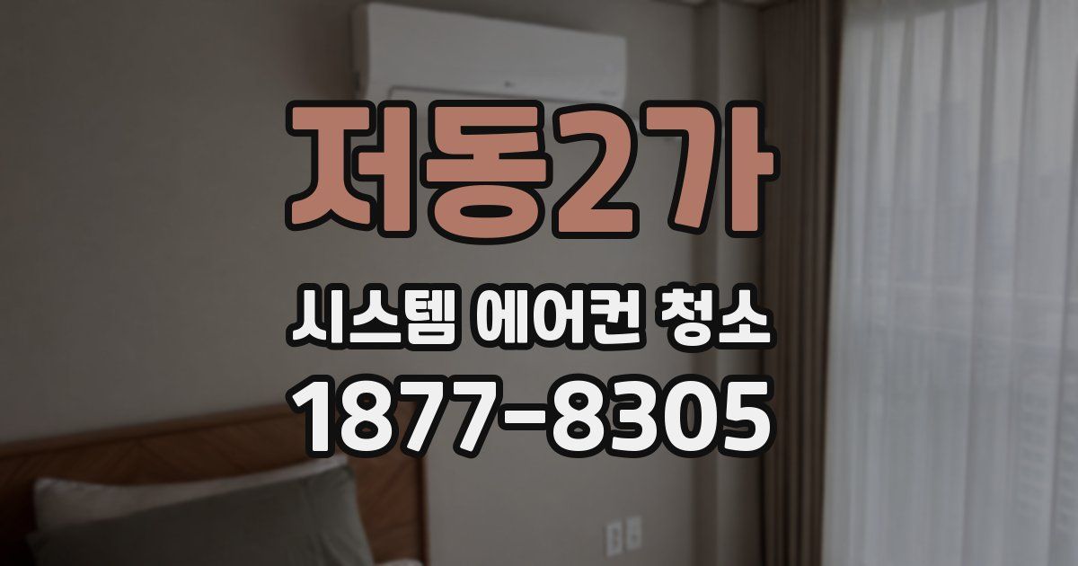 저동2가 시스템 에어컨 청소