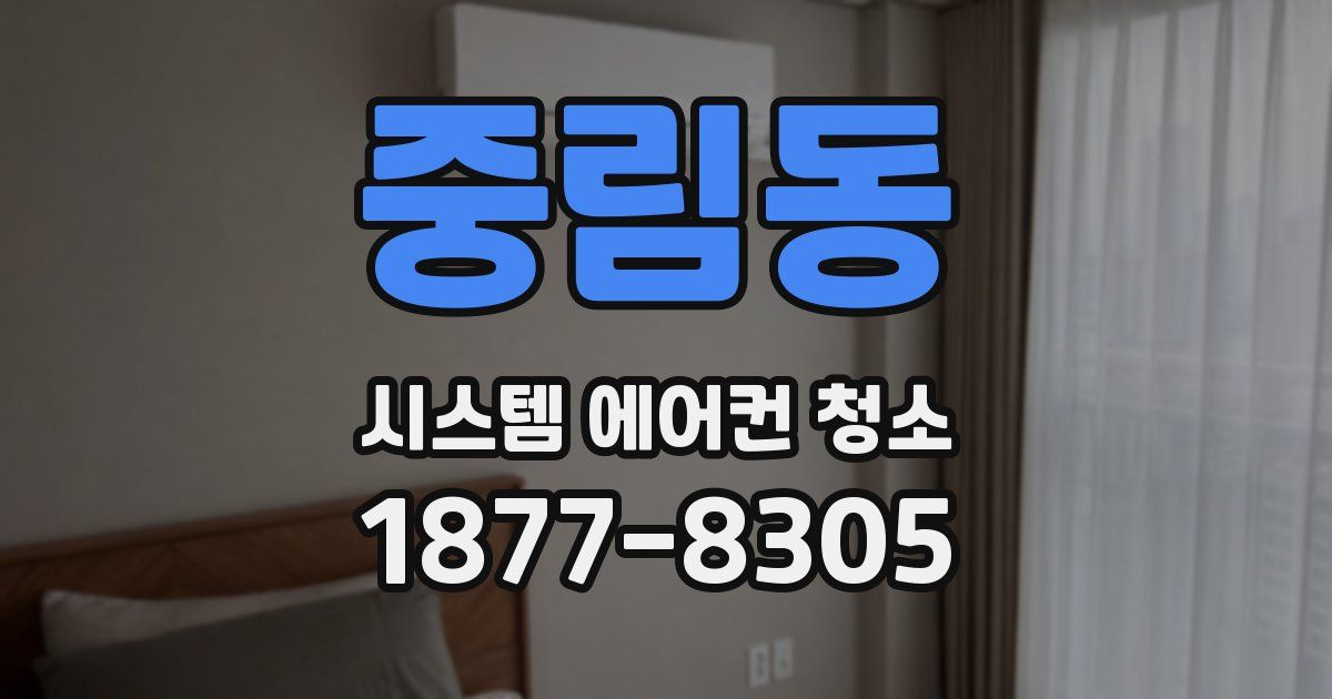 중림동 시스템 에어컨 청소