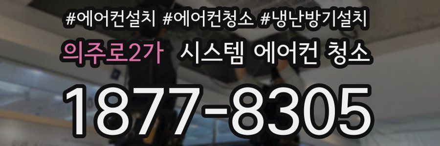 의주로2가 시스템 에어컨 청소