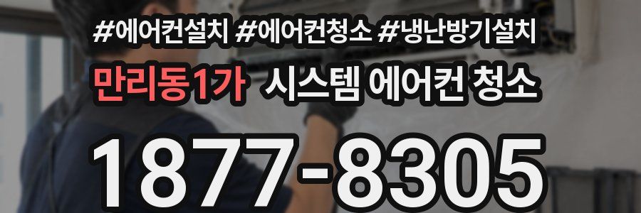 만리동1가 시스템 에어컨 청소
