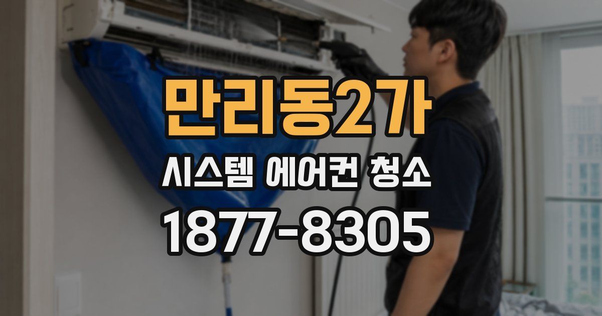 만리동2가 시스템 에어컨 청소