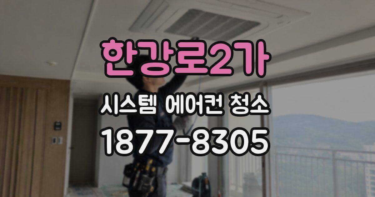 한강로2가 시스템 에어컨 청소