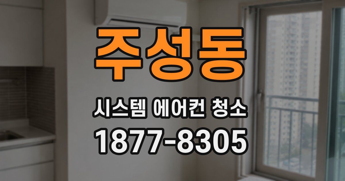 주성동 시스템 에어컨 청소