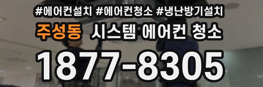주성동 시스템 에어컨 청소