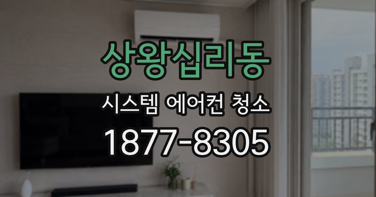 상왕십리동 시스템 에어컨 청소