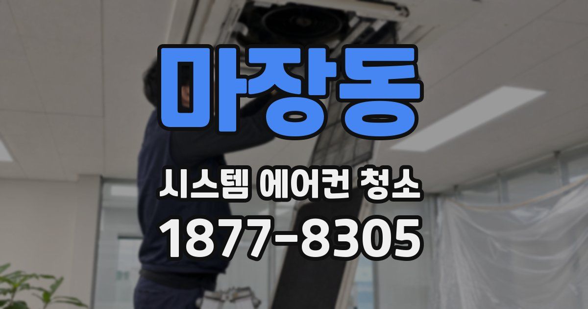 마장동 시스템 에어컨 청소