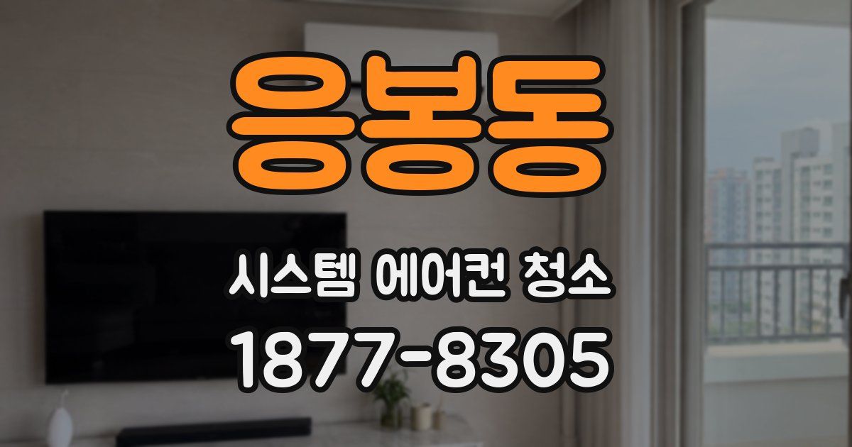 응봉동 시스템 에어컨 청소
