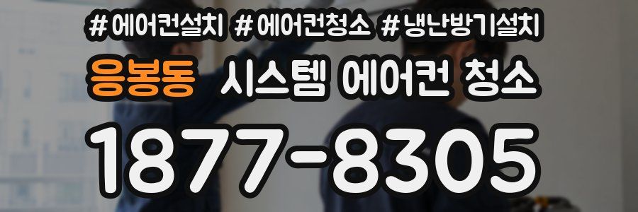 응봉동 시스템 에어컨 청소