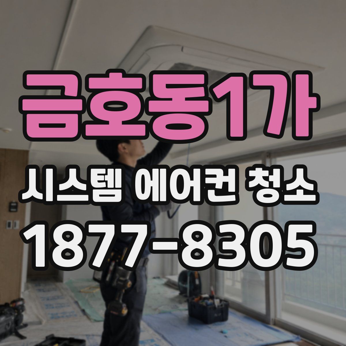 금호동1가 시스템 에어컨 청소