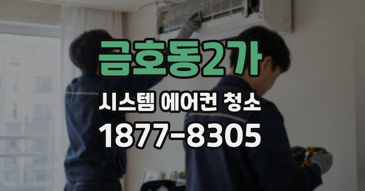 금호동2가 시스템 에어컨 청소