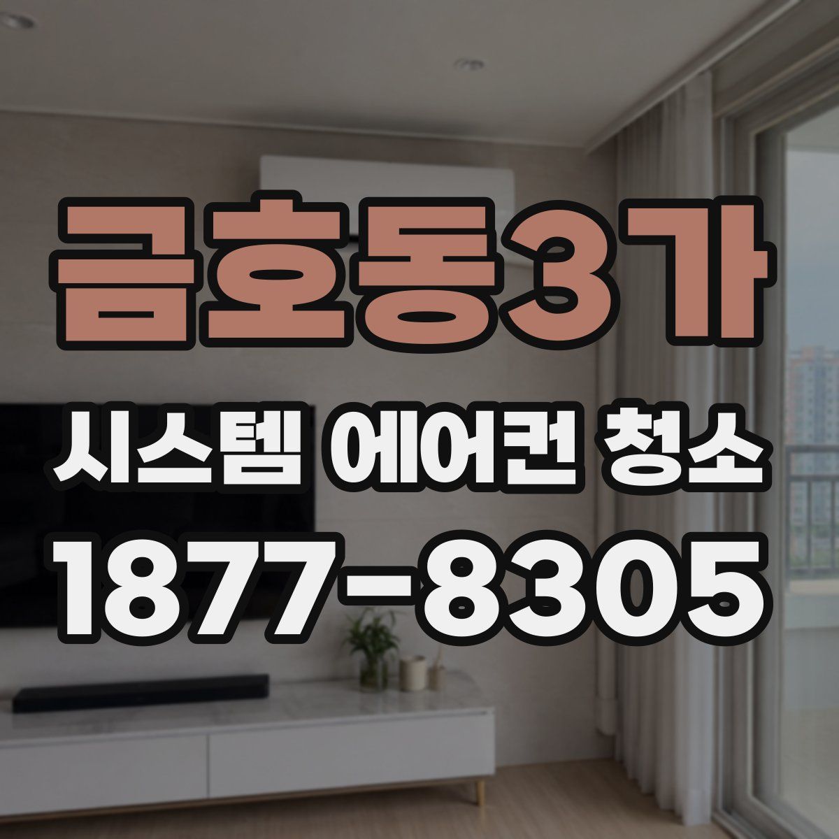 금호동3가 시스템 에어컨 청소