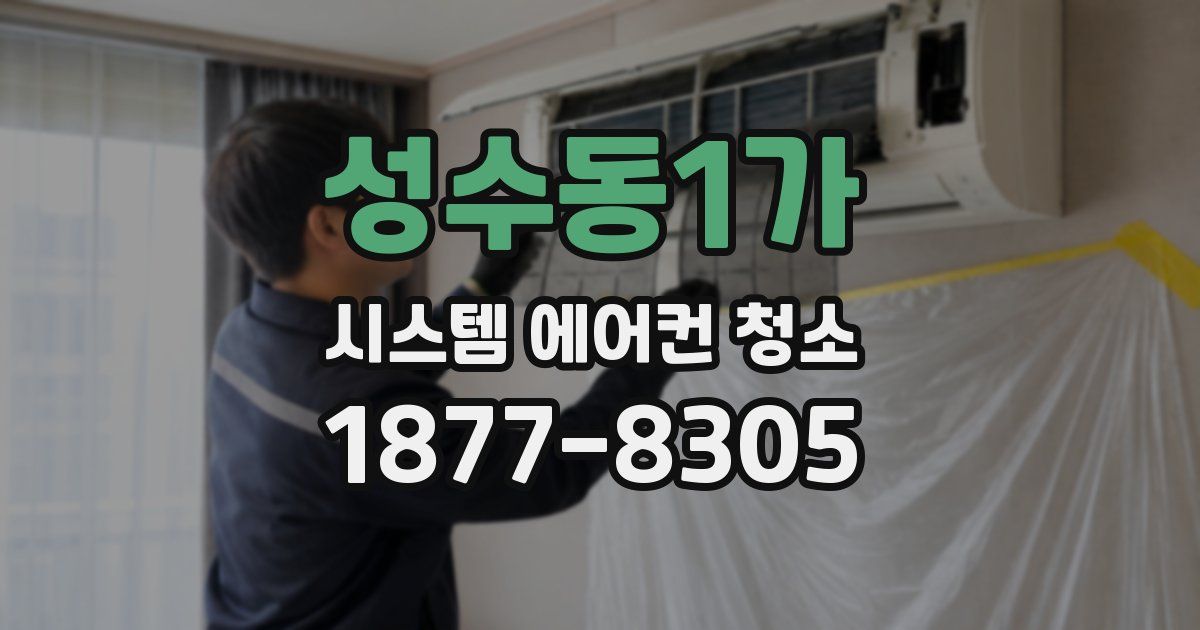 성수동1가 시스템 에어컨 청소
