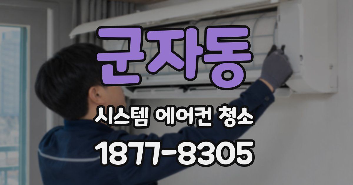 군자동 시스템 에어컨 청소