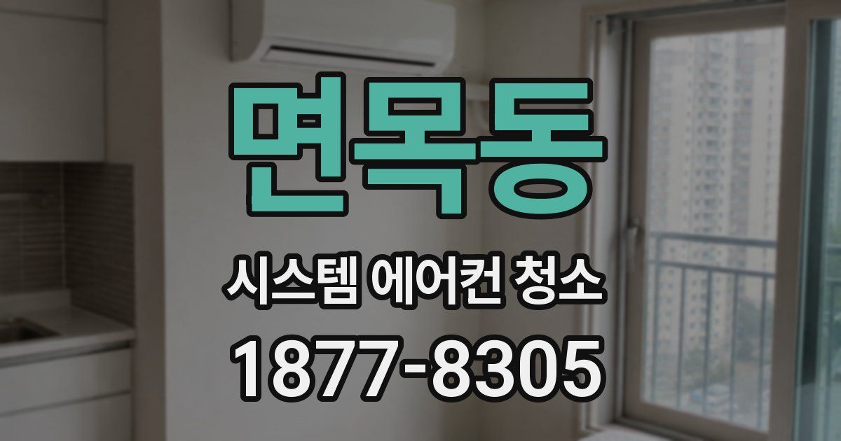 면목동 시스템 에어컨 청소