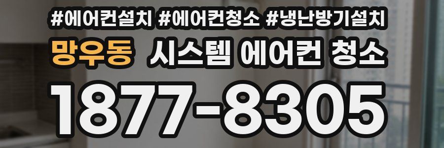 망우동 시스템 에어컨 청소