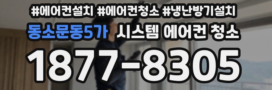 동소문동5가 시스템 에어컨 청소