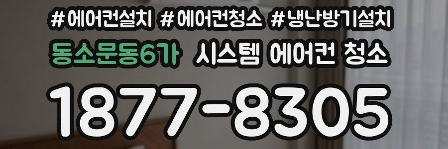 동소문동6가 시스템 에어컨 청소