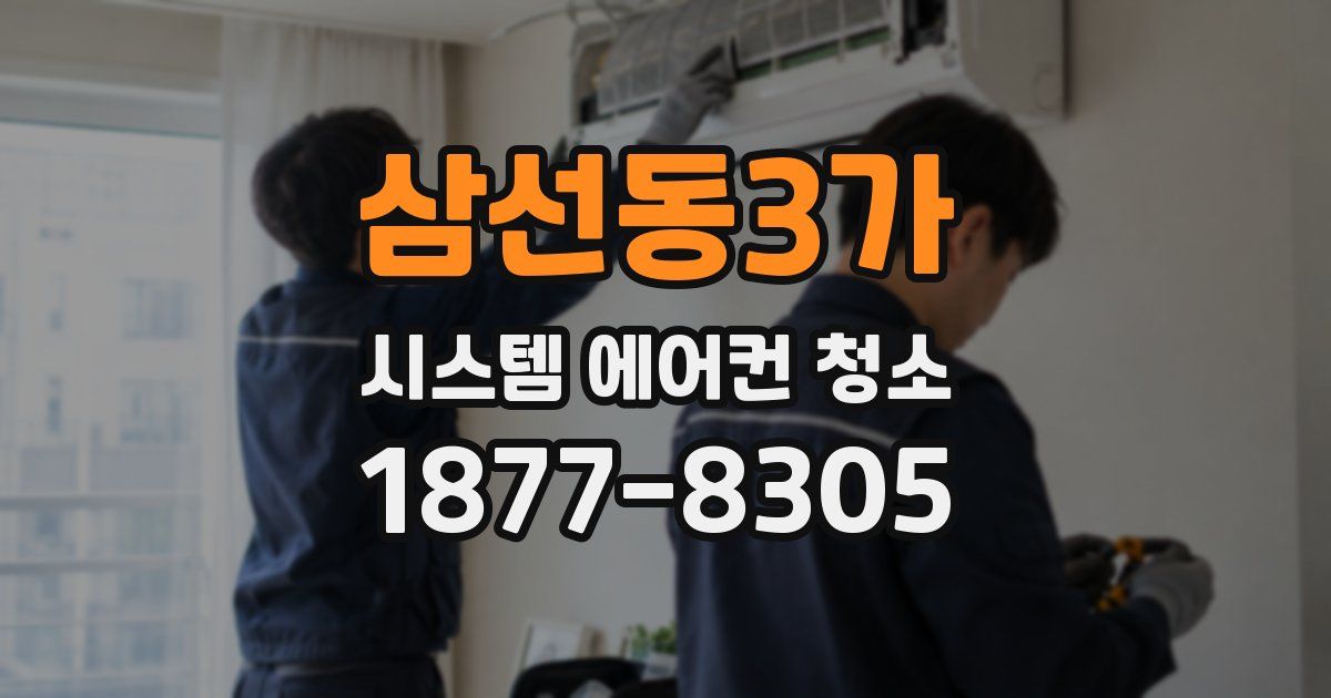 삼선동3가 시스템 에어컨 청소