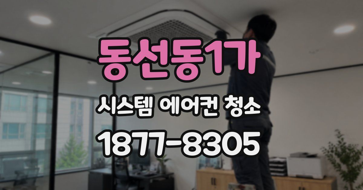 동선동1가 시스템 에어컨 청소