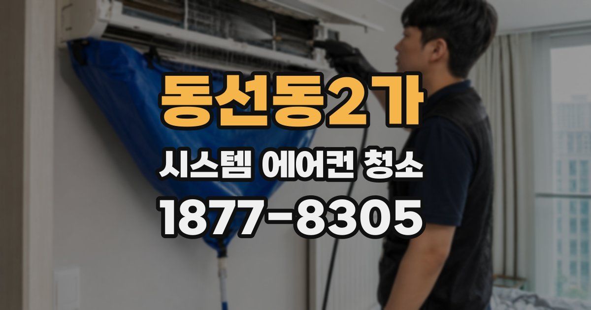 동선동2가 시스템 에어컨 청소