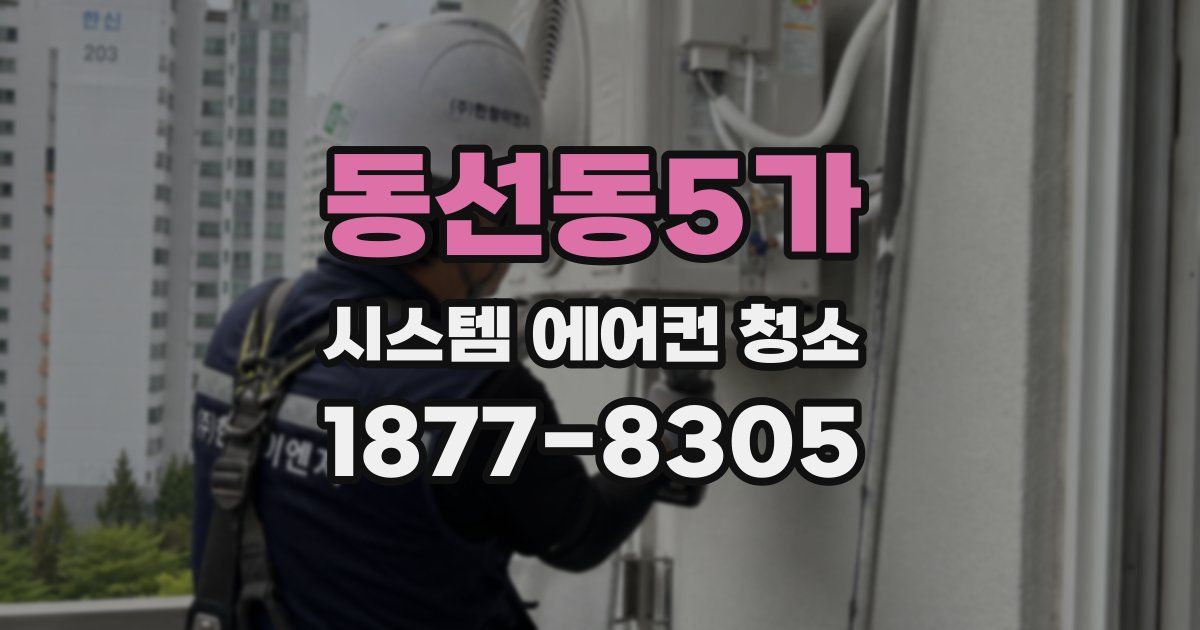 동선동5가 시스템 에어컨 청소