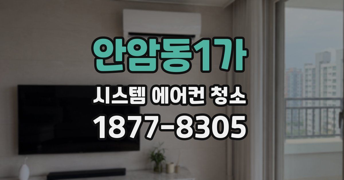 안암동1가 시스템 에어컨 청소