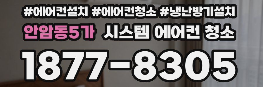 안암동5가 시스템 에어컨 청소