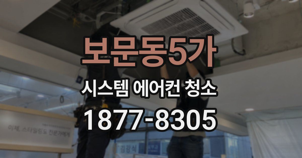 보문동5가 시스템 에어컨 청소
