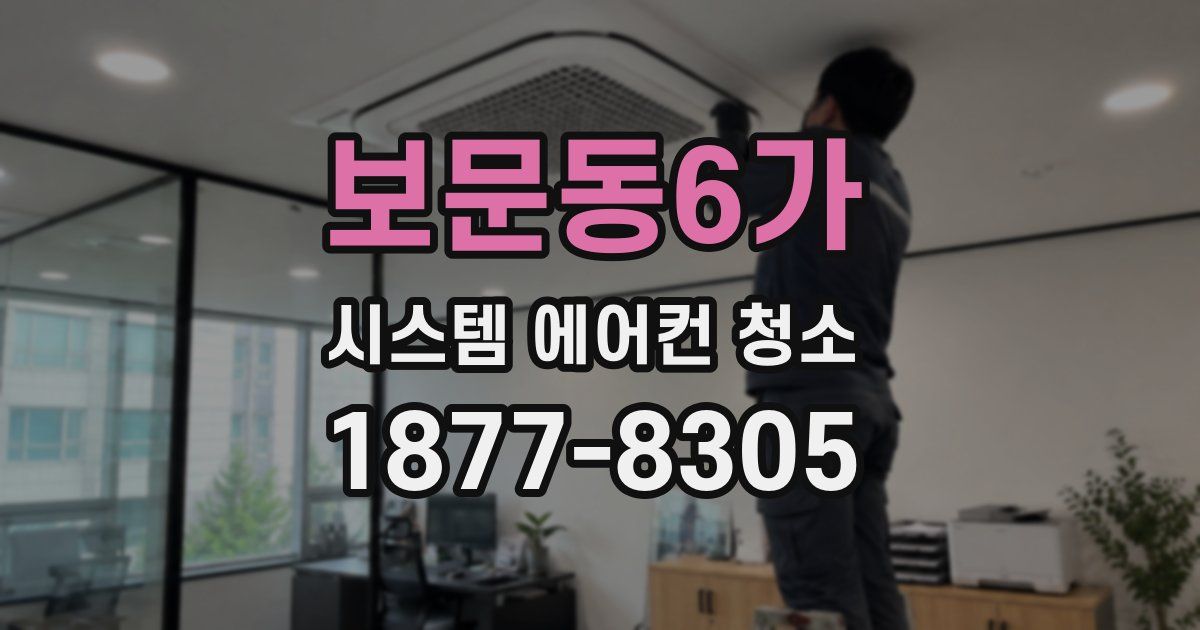 보문동6가 시스템 에어컨 청소
