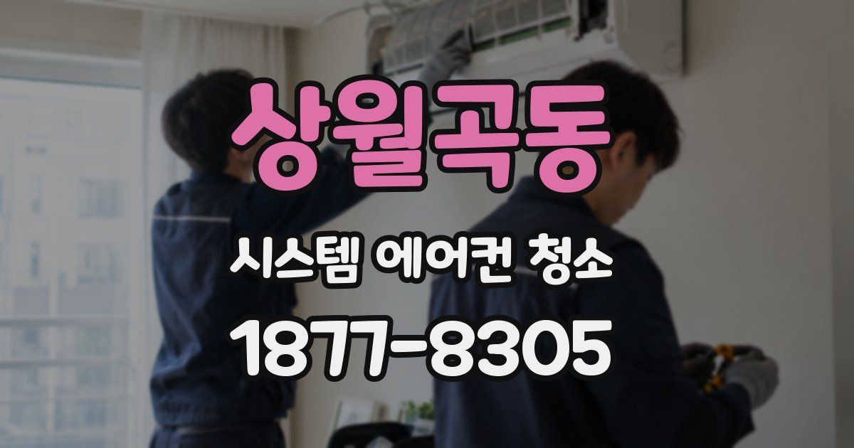 상월곡동 시스템 에어컨 청소