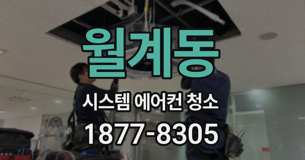 월계동 시스템 에어컨 청소