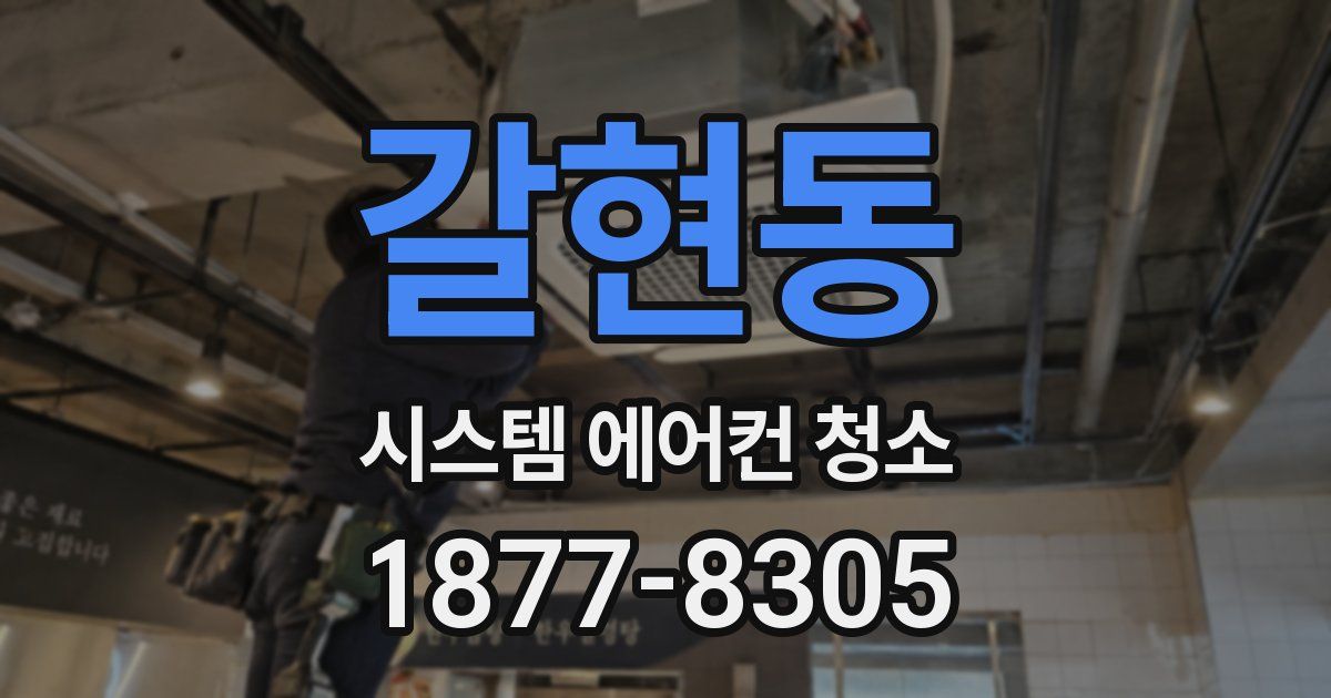 갈현동 시스템 에어컨 청소