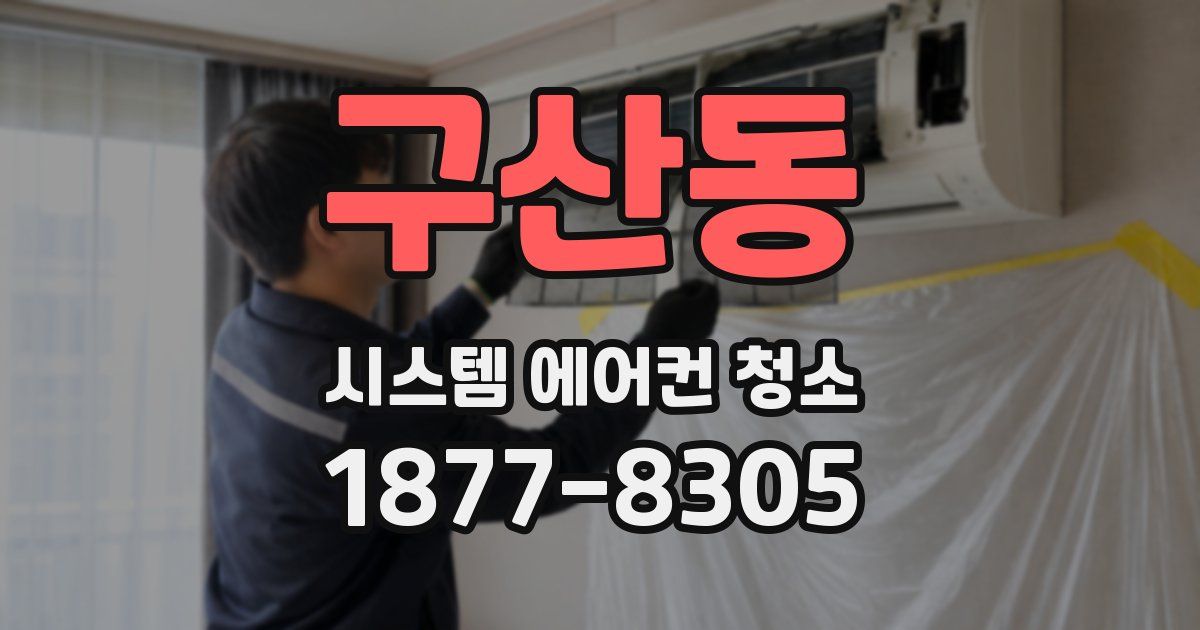 구산동 시스템 에어컨 청소