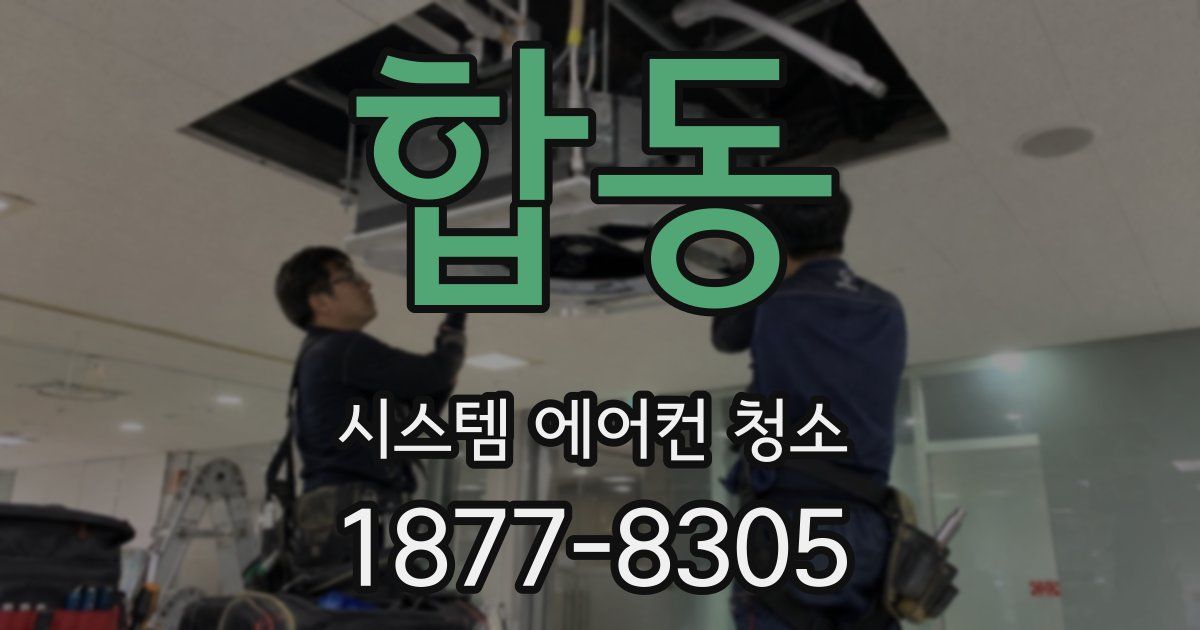 합동 시스템 에어컨 청소