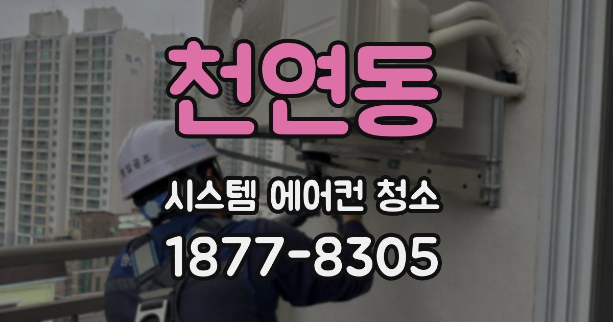 천연동 시스템 에어컨 청소