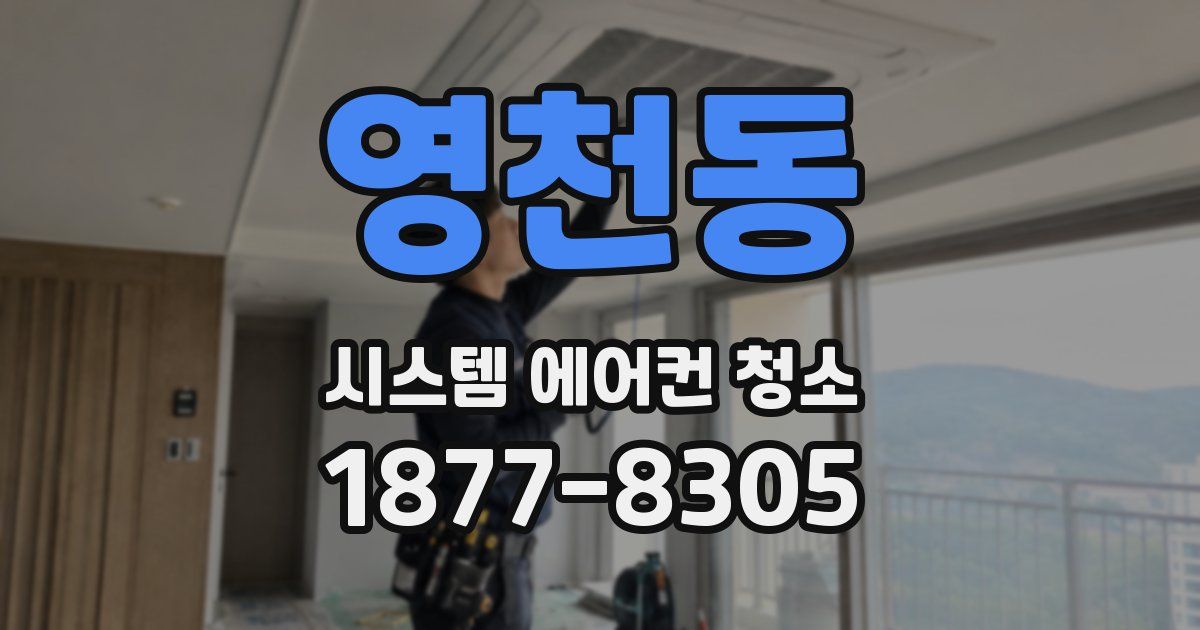 영천동 시스템 에어컨 청소