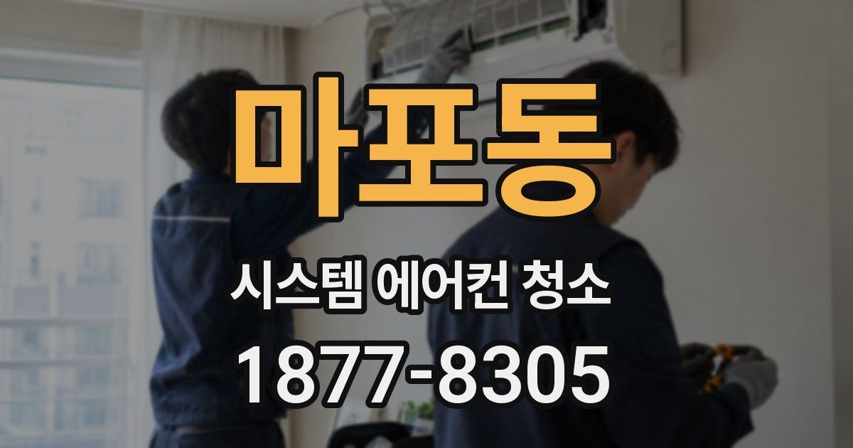 마포동 시스템 에어컨 청소