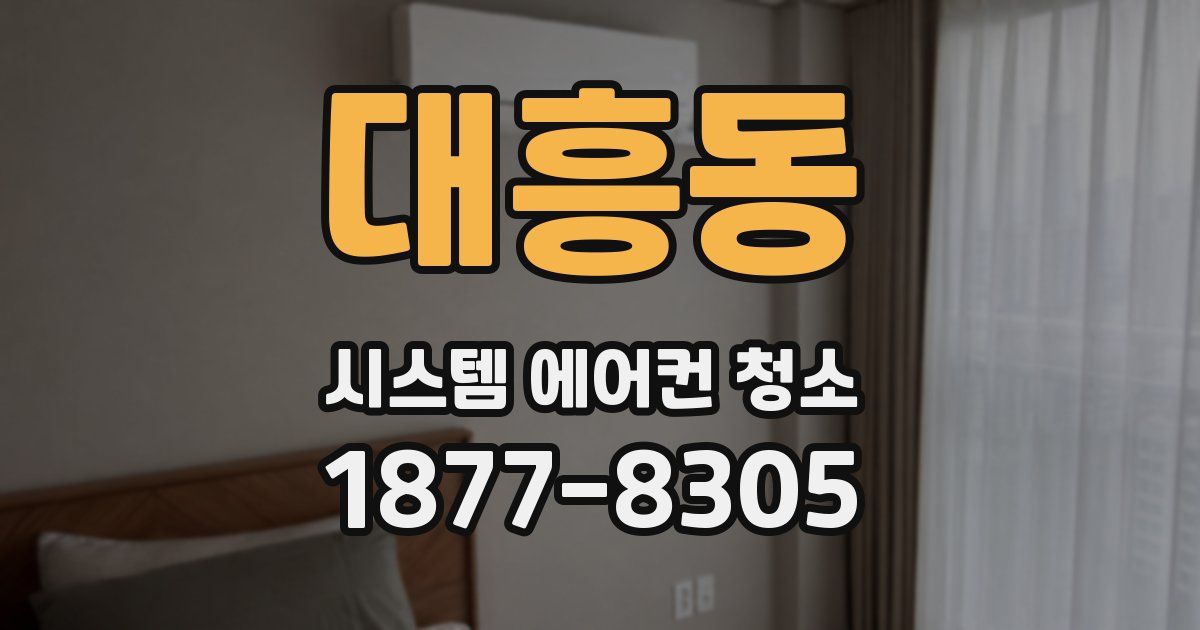 대흥동 시스템 에어컨 청소