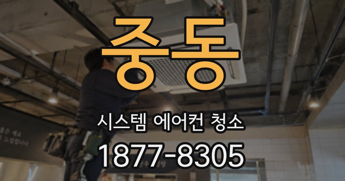 중동 시스템 에어컨 청소