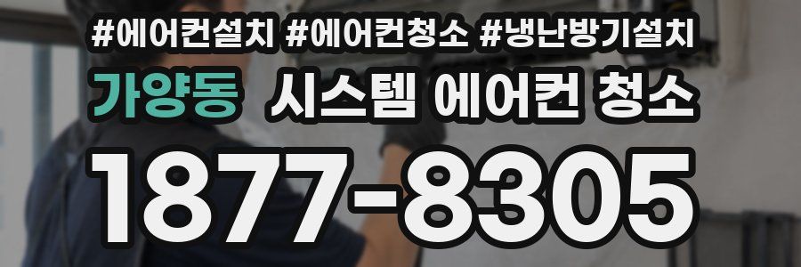 가양동 시스템 에어컨 청소
