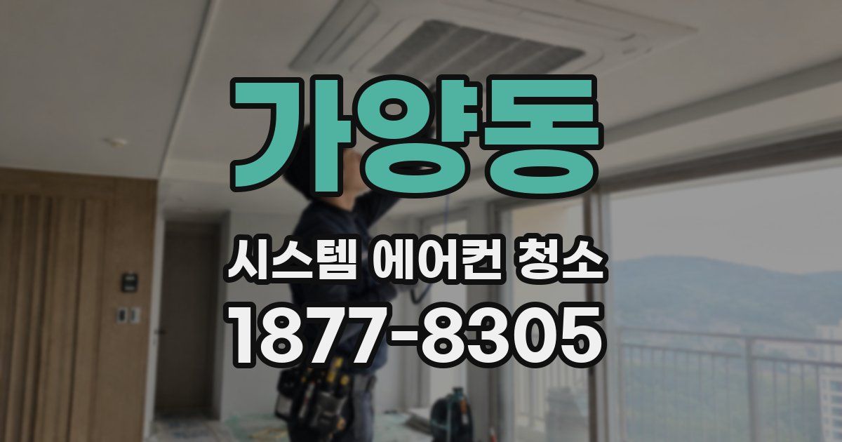 가양동 시스템 에어컨 청소