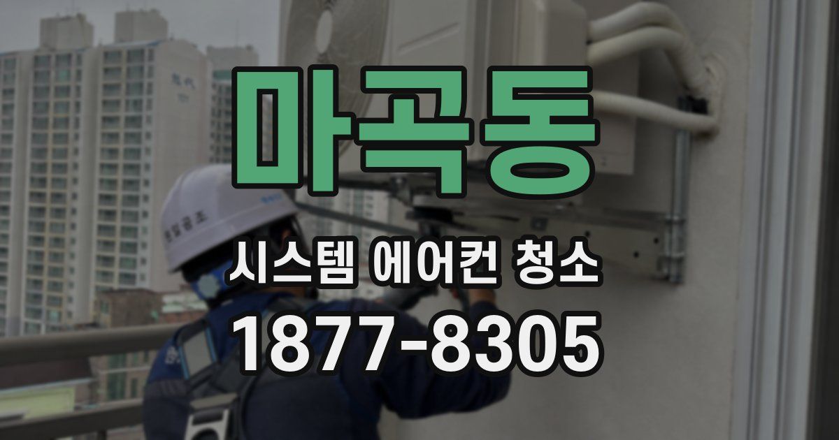 마곡동 시스템 에어컨 청소