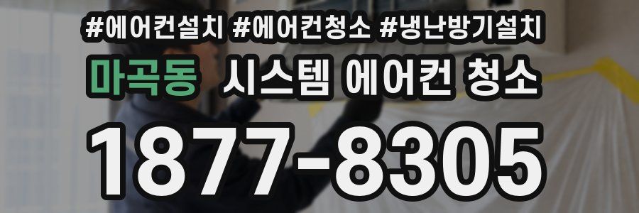 마곡동 시스템 에어컨 청소