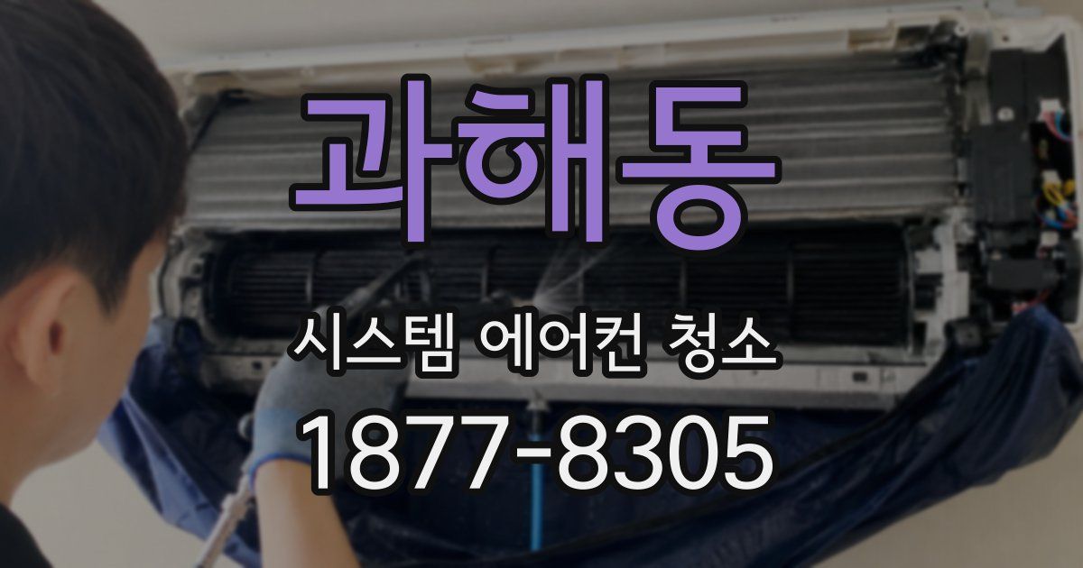 과해동 시스템 에어컨 청소