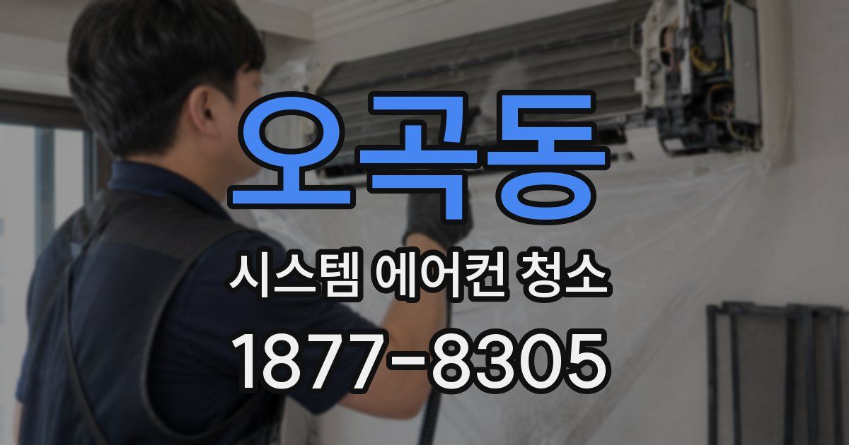오곡동 시스템 에어컨 청소