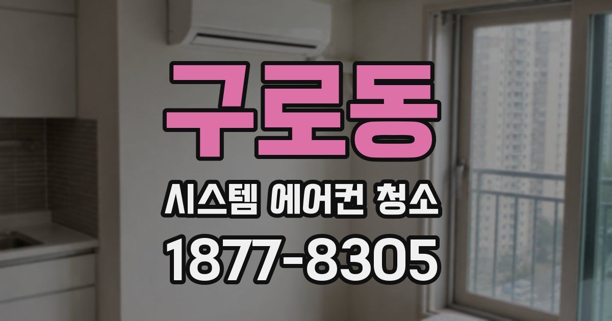 구로동 시스템 에어컨 청소