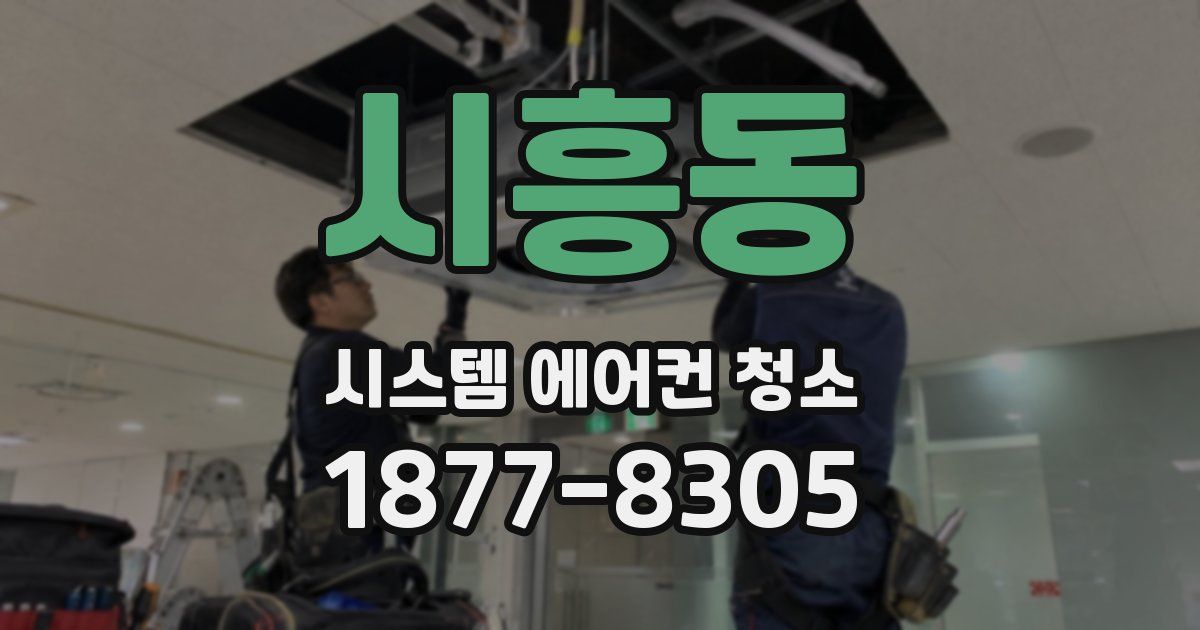 시흥동 시스템 에어컨 청소