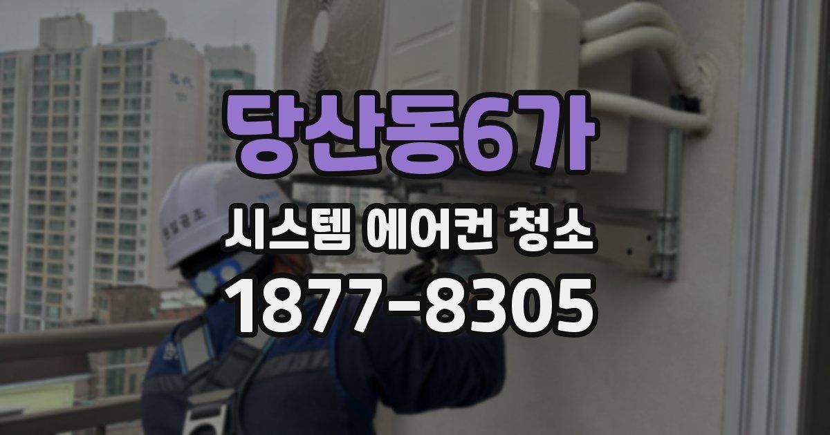 당산동6가 시스템 에어컨 청소