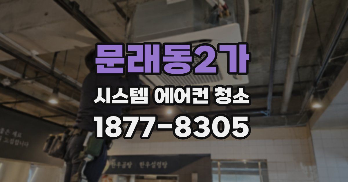 문래동2가 시스템 에어컨 청소