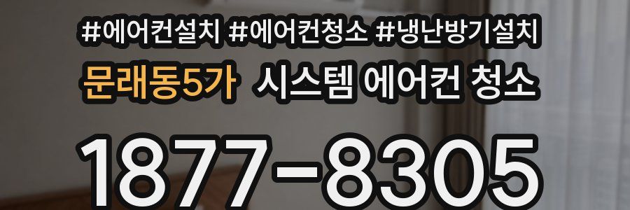 문래동5가 시스템 에어컨 청소
